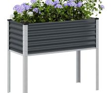 Garden Planter Anthracite 100x45x90 cm Steel