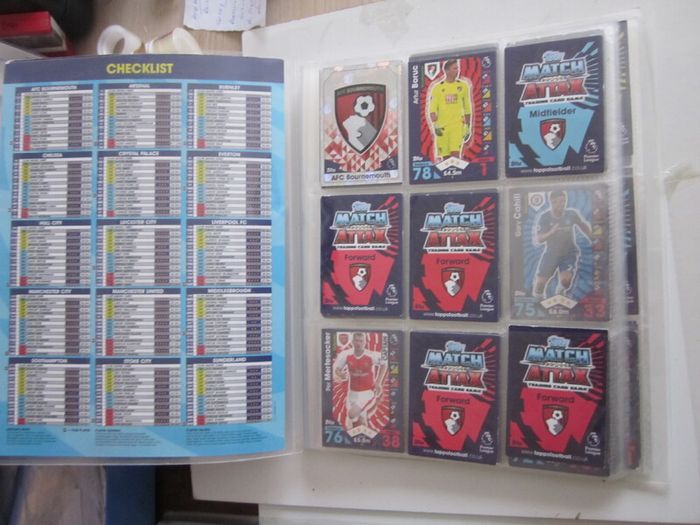 Topps Match Attax Premier League 2016/17  Season Incomplete Collector Binder
