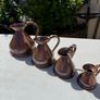 Beautiful antique copper jug set 1/2 gal/quartz/pint & gill size Image 4