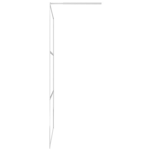 Walk-in Shower Wall with Half Frosted ESG Glass 115x195 cm
