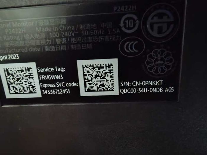PC Monitor | Dell P2422H 24" Full HD | Excellent Condition