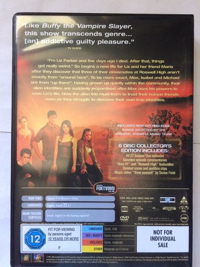 Roswell - Season 1-3 (1999-2002 Complete Series) [DVD TV Boxsets]