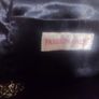 Vintage Fashion Only navy blue satin evening clutch bag Image 2