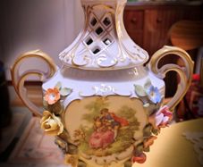 Two Beautiful Vases With Lids.