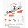 Thermostatic Shower Faucet Valve, 38C Secure Lock Thermostatic Shower Faucet Valve, Hot Cold Water Showering Faucets Temperature Control Valves Image 2