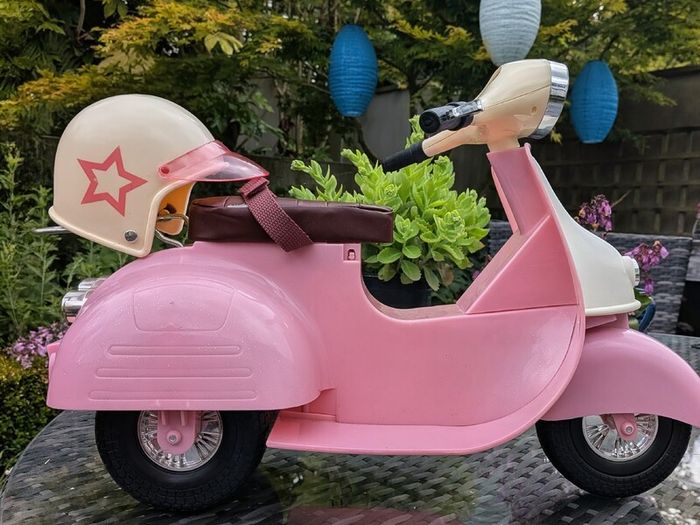 Our Generation Wardrobe, Scooter and Helmet Bundle 70euros