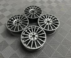 18" Multi Spoke Alloy wheels Ford Transit Custom Van Vw Transporter T7 74.5 6x120 Gunmetal