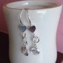 SilverCZ earrings,Drop earrings,New,Gift.Silver earrings Image 8
