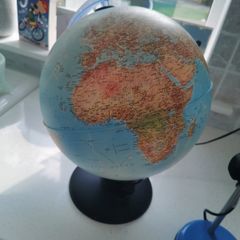desk lamp and globe lamp