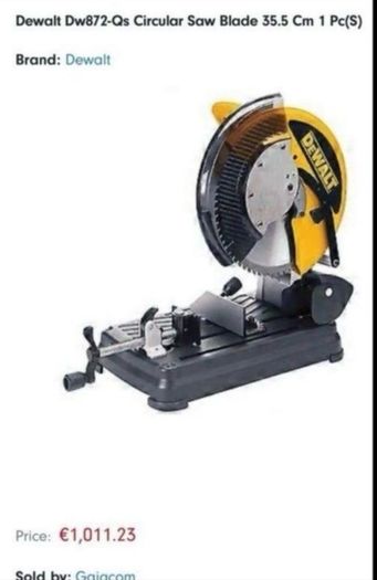 Dewalt Circular Saw included new blade