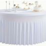 Plate Warmer & Banquet White Round Table Cloth Image 2