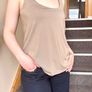 River Island Beige Rhinestone Top - UK 6 Fits UK 8 Image 5