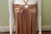 Miss Selfridge gold summer top