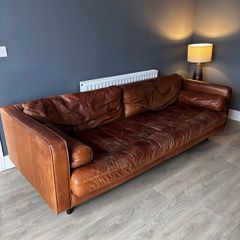 Leather 3 Seater Sofa