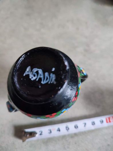Small Maroccon Pottery Hand Painted Vase.