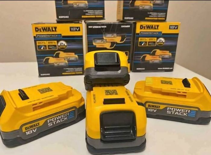 DeWALT 18V XR Cordless Brushless Jigsaw And 5AH 18V XR Powerstack Battery. Next Gen 1.7AH 3.5AH 5AH 18V XR PowerStack Batteries. DeWALT 12V - 54V Multi Voltage Chargers. 12A 54V Flexvolt Charger 12AH 54V Flexvolt Batteries.