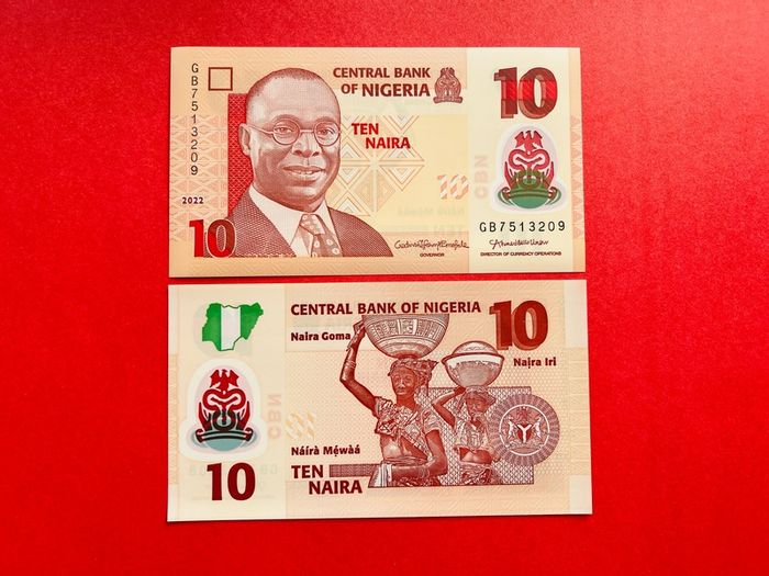Nigeria  10 Naira 2022 Polymer / Plastic  ( Uncirculated )