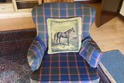 Tartan Style Arm Chair