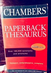 Chambers Paperback Thesaurus.