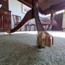 Hand carved Mahogany dinning table with 6 chairs Image 8