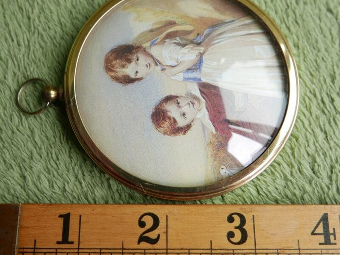 Miniature Portrait of 'The Age of Innocence' By Sir Joshua Reynolds From The Miniature World Of Peter Bates and The Miniature World Of Peter Bates The Swinburne Children