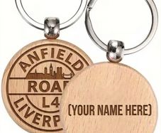 Personalised Liverpool supporters keyring