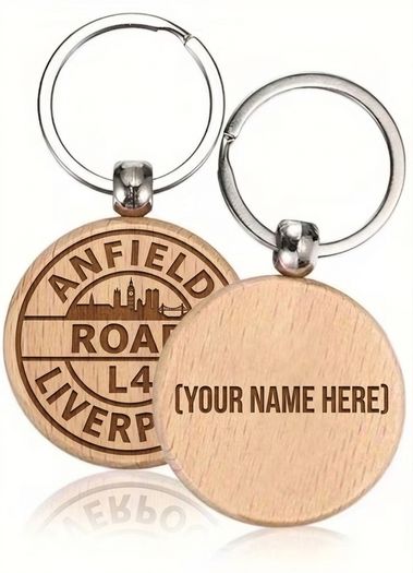 Personalised Liverpool supporters keyring