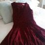 Wine & Black Polka Dot Dress - Size 8 Image 5