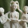 Vintage Alabaster 'The Three Graces' Soldatos made In Greece Object D'Art Image 4