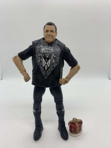 wwe elite custom commentator Jerry the king lawler action figure