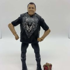 wwe elite custom commentator Jerry the king lawler action figure