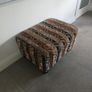 foot pouffe. In good condition. Could be re upholstered Image 2