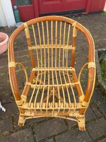 Child's cane bamboo chair