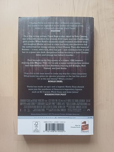 True Grit by Charles Portis (Western Adventure Paperback 2011)