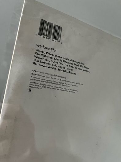 2001 Pulp we love life 12" vinyl album