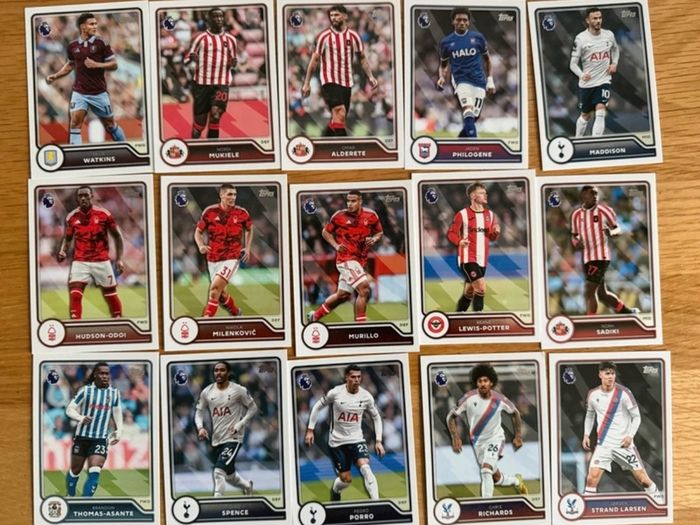 Lot of 15 Topps premier league 26/27 season