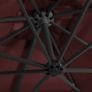 Cantilever Umbrella with LED lights Bordeaux Red 250x250 cm Image 2