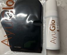 AYU Glo Self Tanning Mousse Medium/Dark & Tanning Mitt