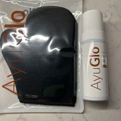 AYU Glo Self Tanning Mousse Medium/Dark & Tanning Mitt