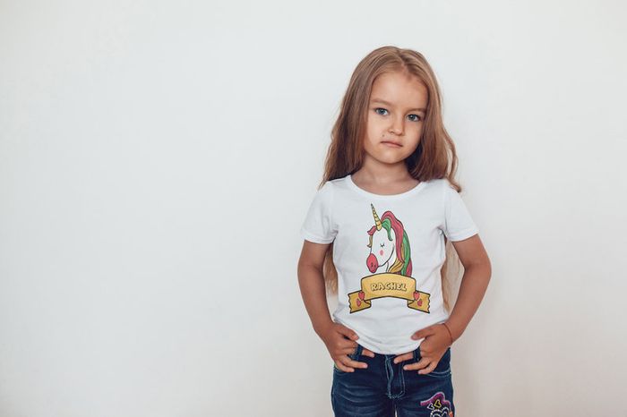 Personalized Unicorn Girls Shirt Tee Top Shirt Birthday Girl Kids Unicorn Shirt