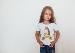 Personalized Unicorn Girls Shirt Tee Top Shirt Birthday Girl Kids Unicorn Shirt