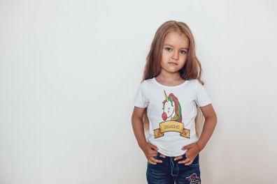 Personalized Unicorn Girls Shirt Tee Top Shirt Birthday Girl Kids Unicorn Shirt