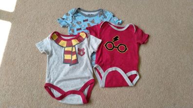 6-9m Harry potter vests x3