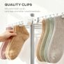 4-Layer Folding Cloth Rail, Adjustable Garment Rack with Wheels for Bedroom, Balcony, Silver Image 5