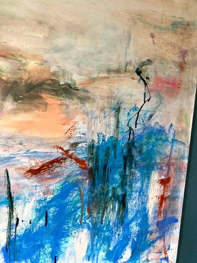 XL Framed Original Art Original Abstract Painting