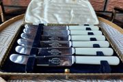 Vintage Boxed Set Of Newbridge Butter Knives x 6