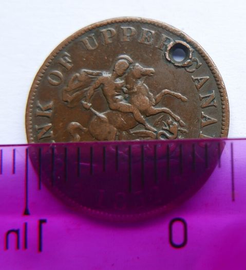 1852 Bank Of Upper Canada One Half Penny Token