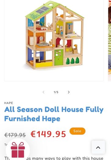 All Season Doll House Fully Furnished Hape