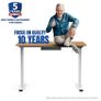 Electric Height Adjustable Standing Desk Sit Stand Desk Adjustable Desk Stand Up Desk with Memory Smart Pannel EF1 SERIES 100x60cm, WHITE Frame+MAPLE Desktop (FREE POSTAGE) Image 4