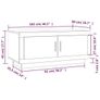 Coffee Table Brown Oak Image 4